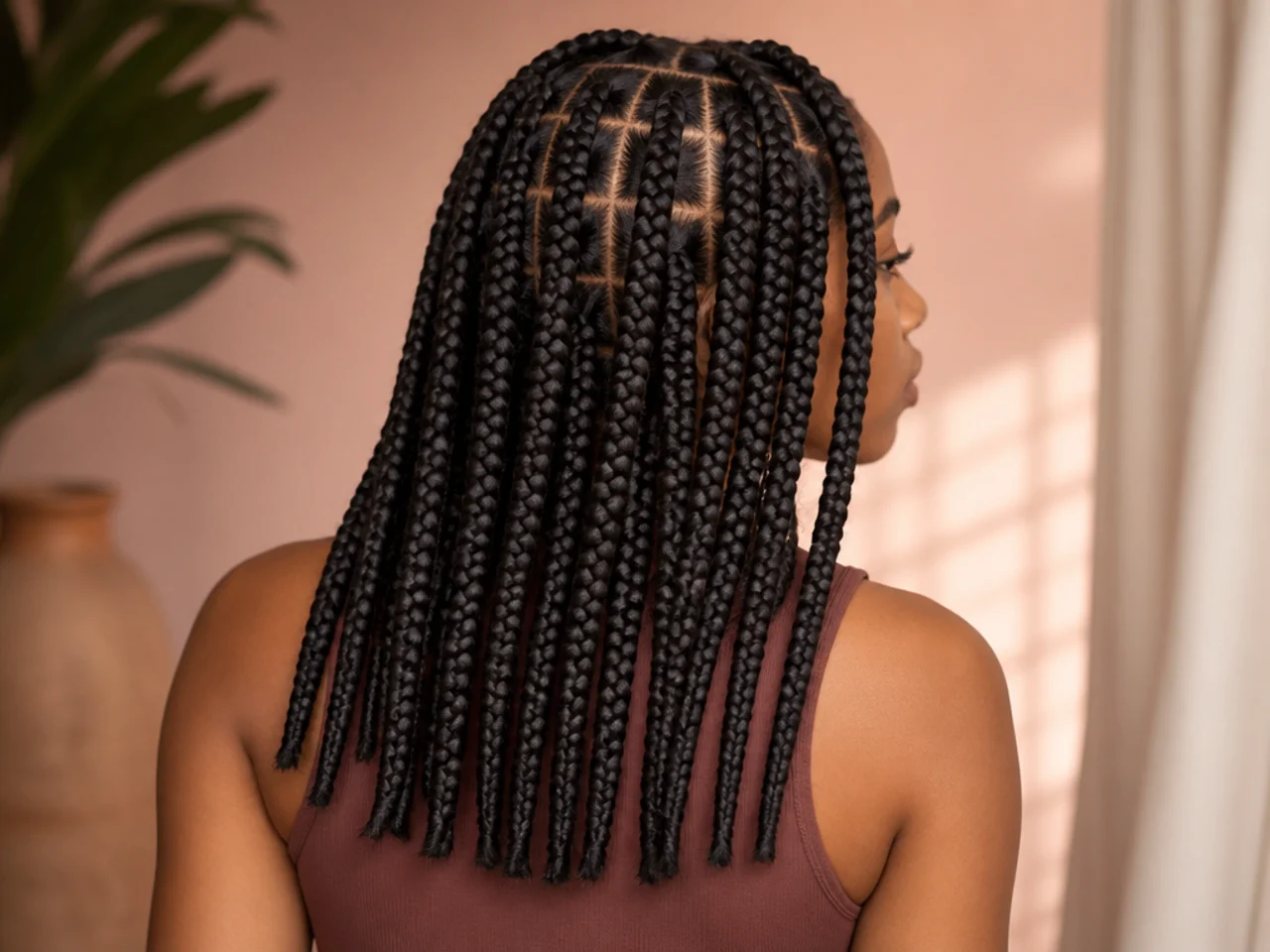 A braid stopped short of the tip