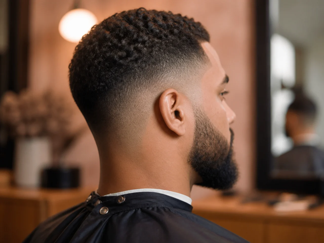 Planning a beard connection on a low fade