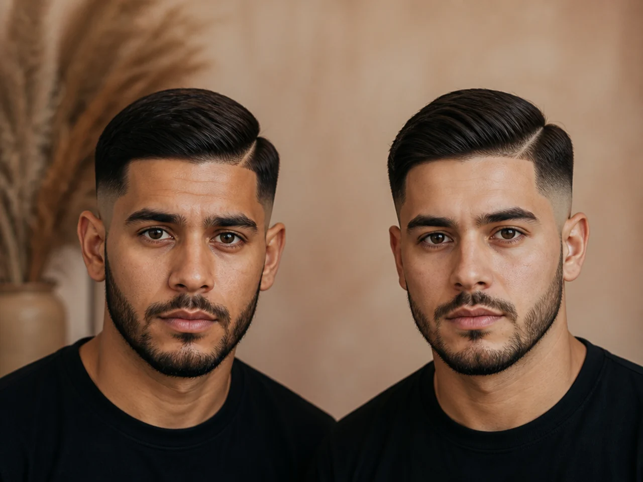 Comparing a low fade and a low taper