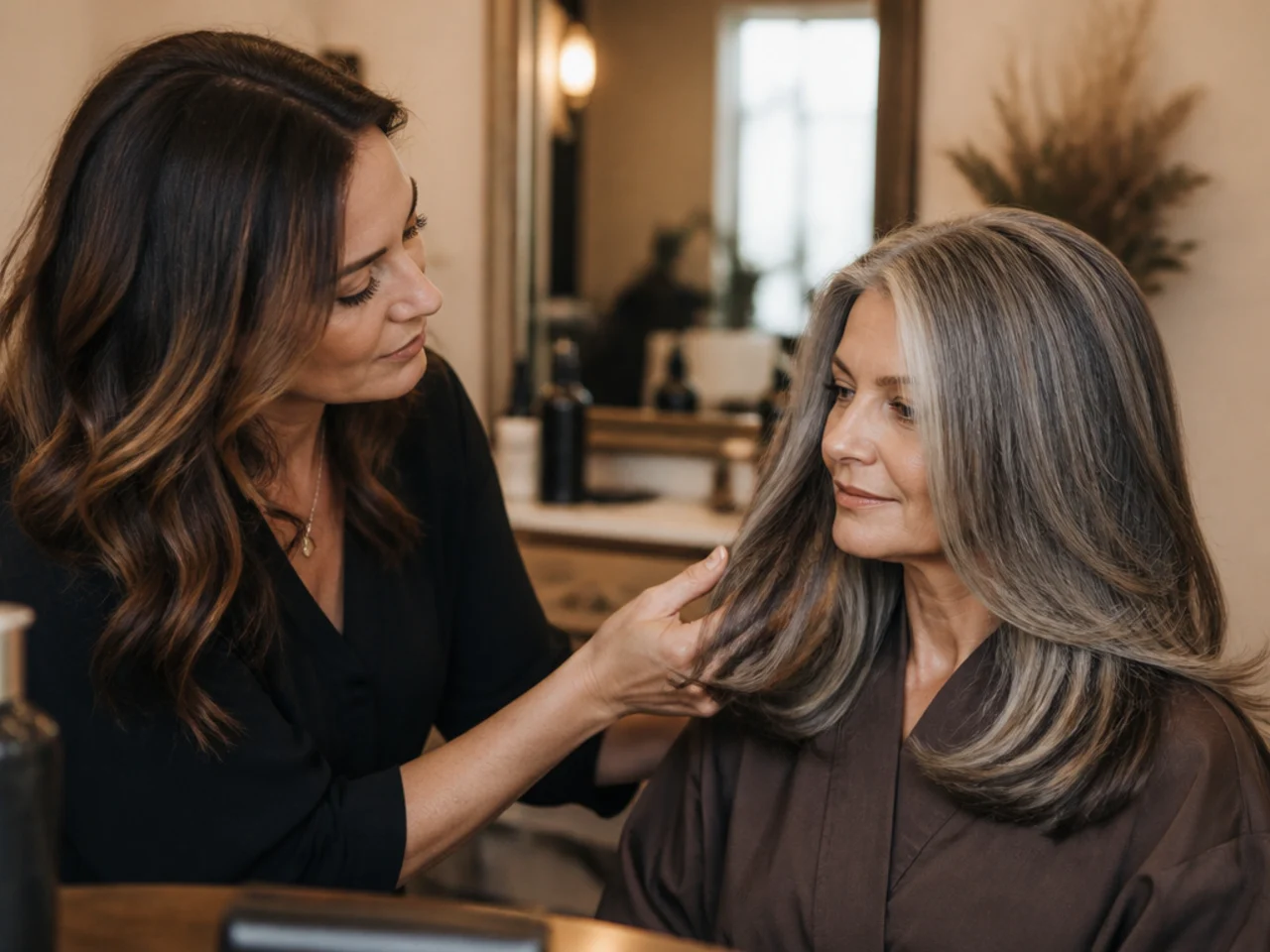 A salon consultation