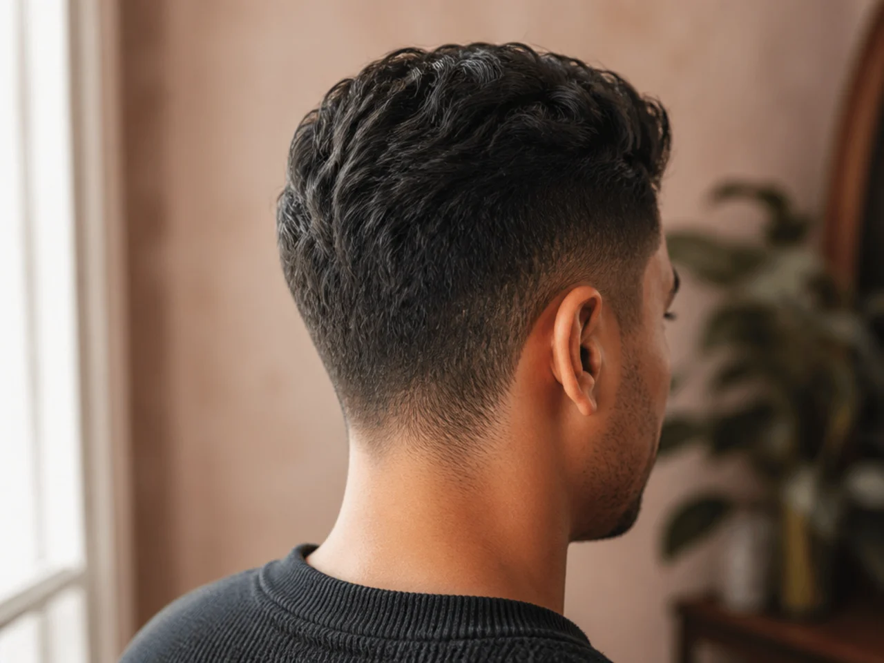 A haircut assessed at week three of growth