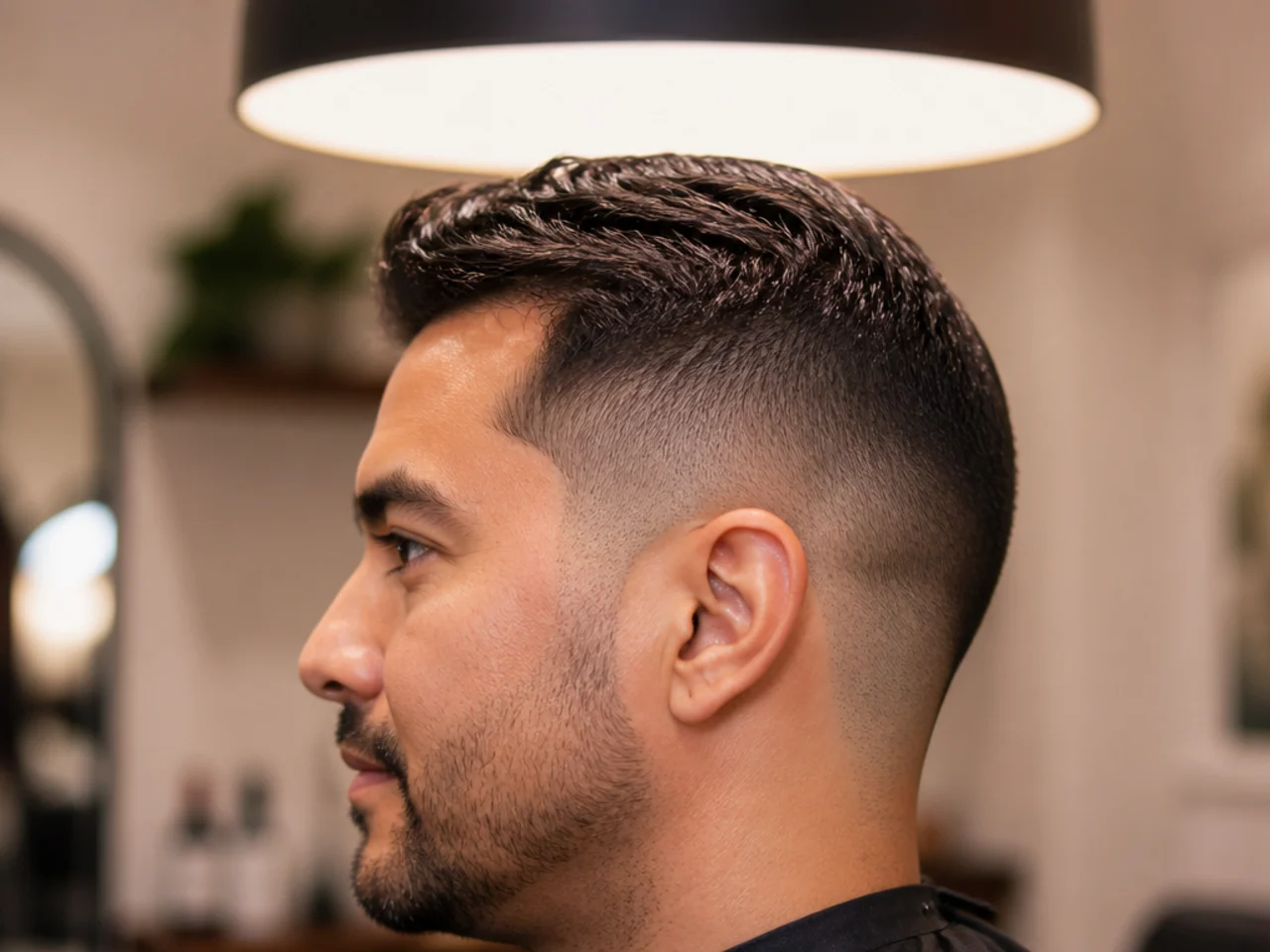 Hair density assessed under overhead lighting