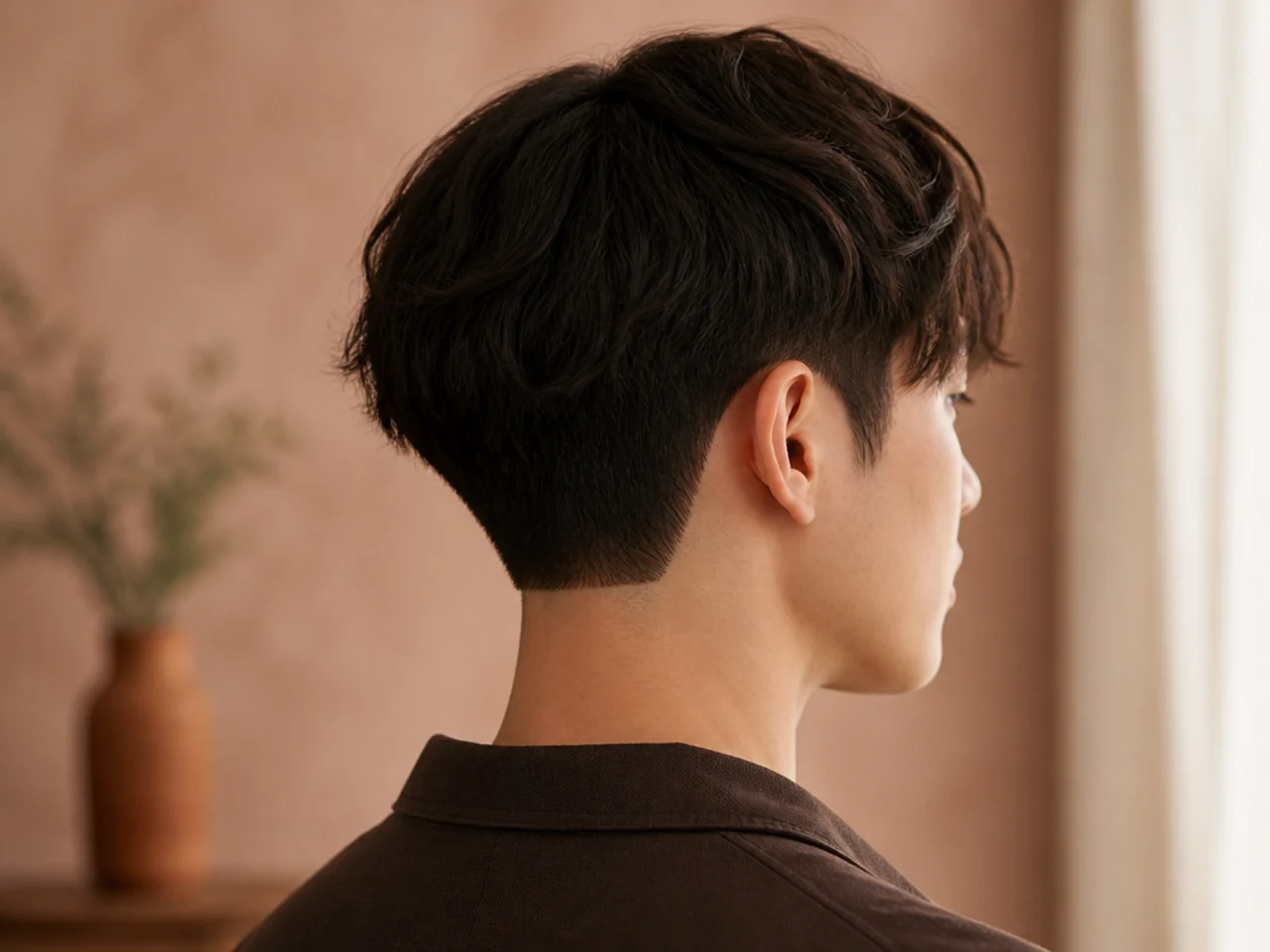 A squared nape finish
