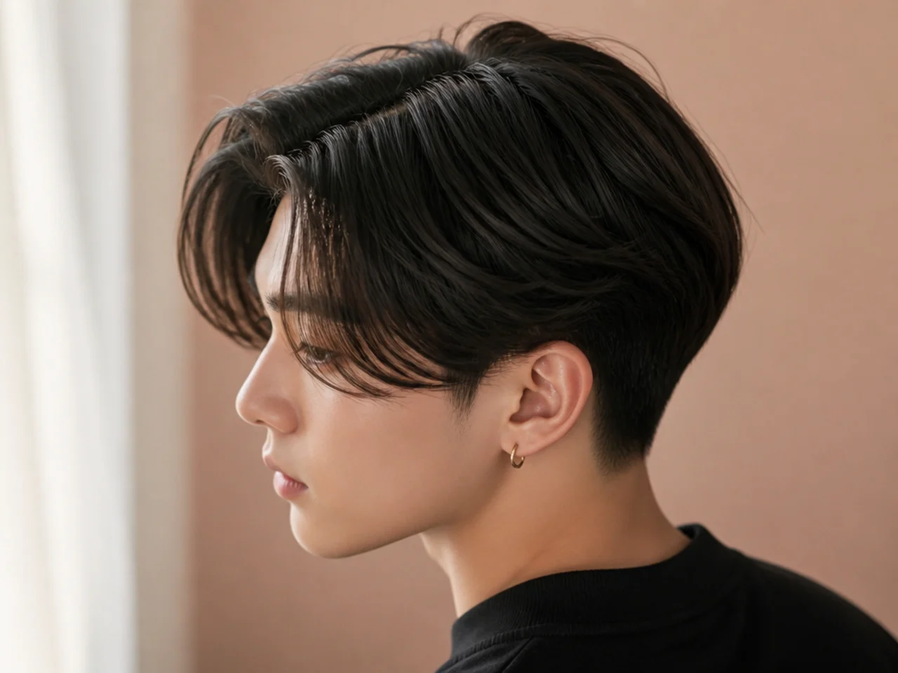 A middle part on a two block