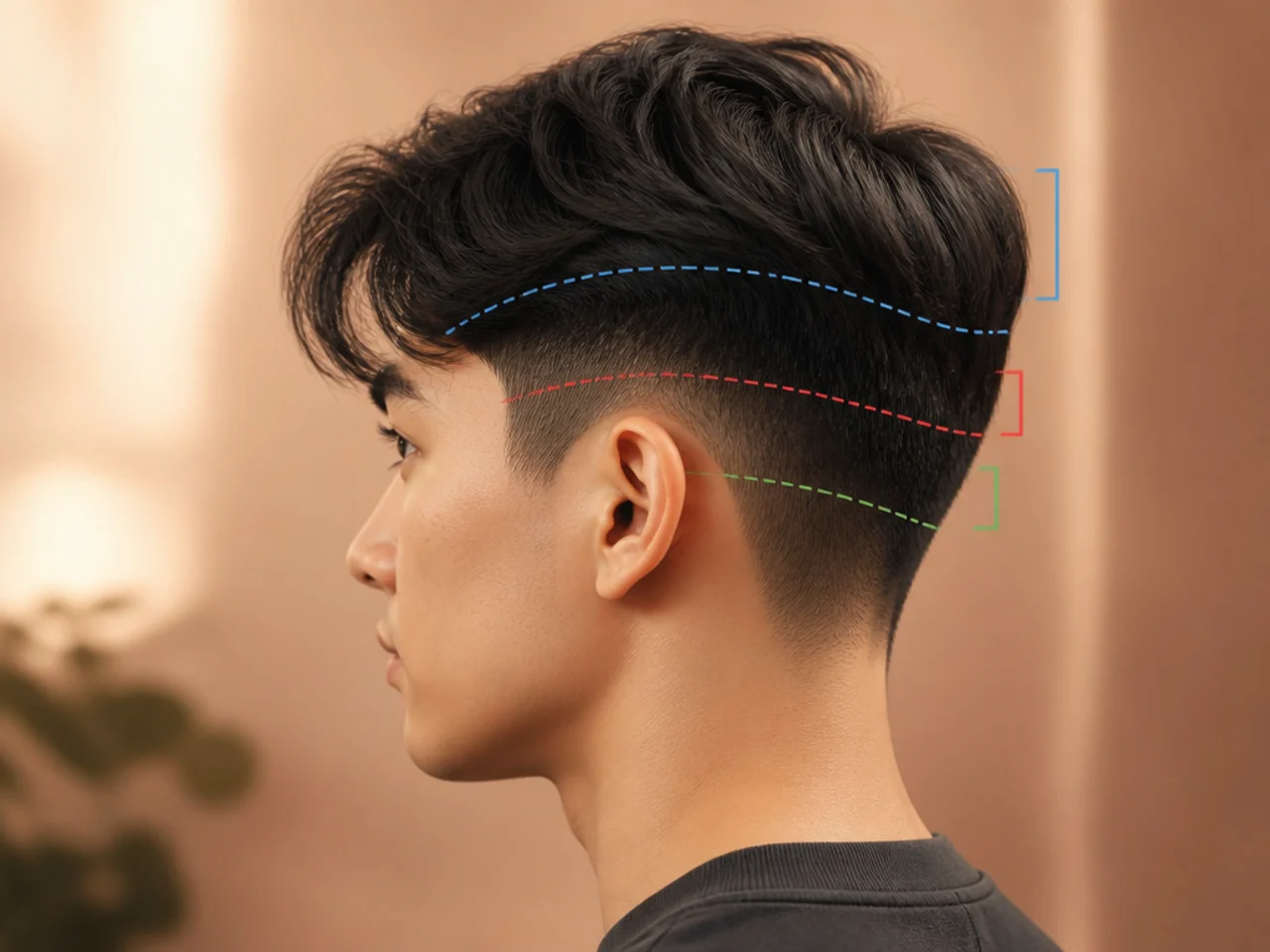 Guard length, line height and top length marked out