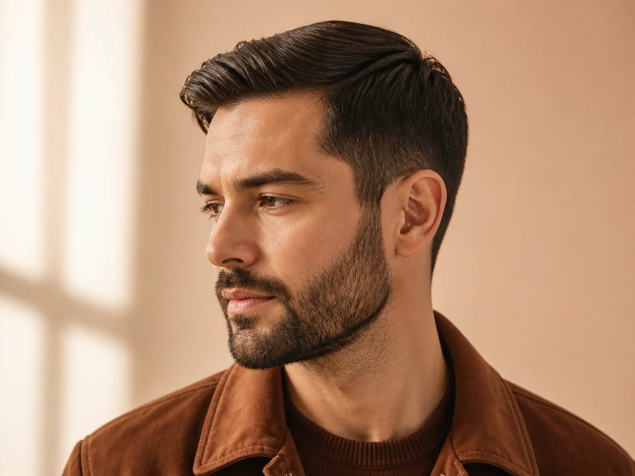 An ivy league haircut and beard in week one