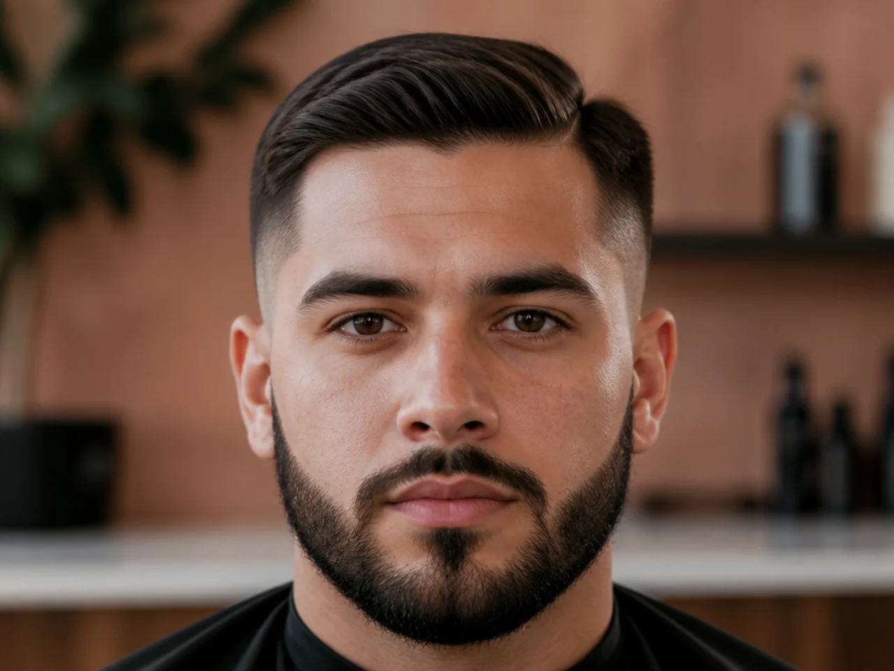 A poorly blended join between taper and beard