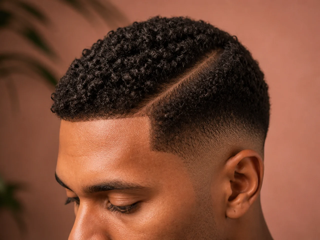 An ivy league haircut defined with a twist sponge