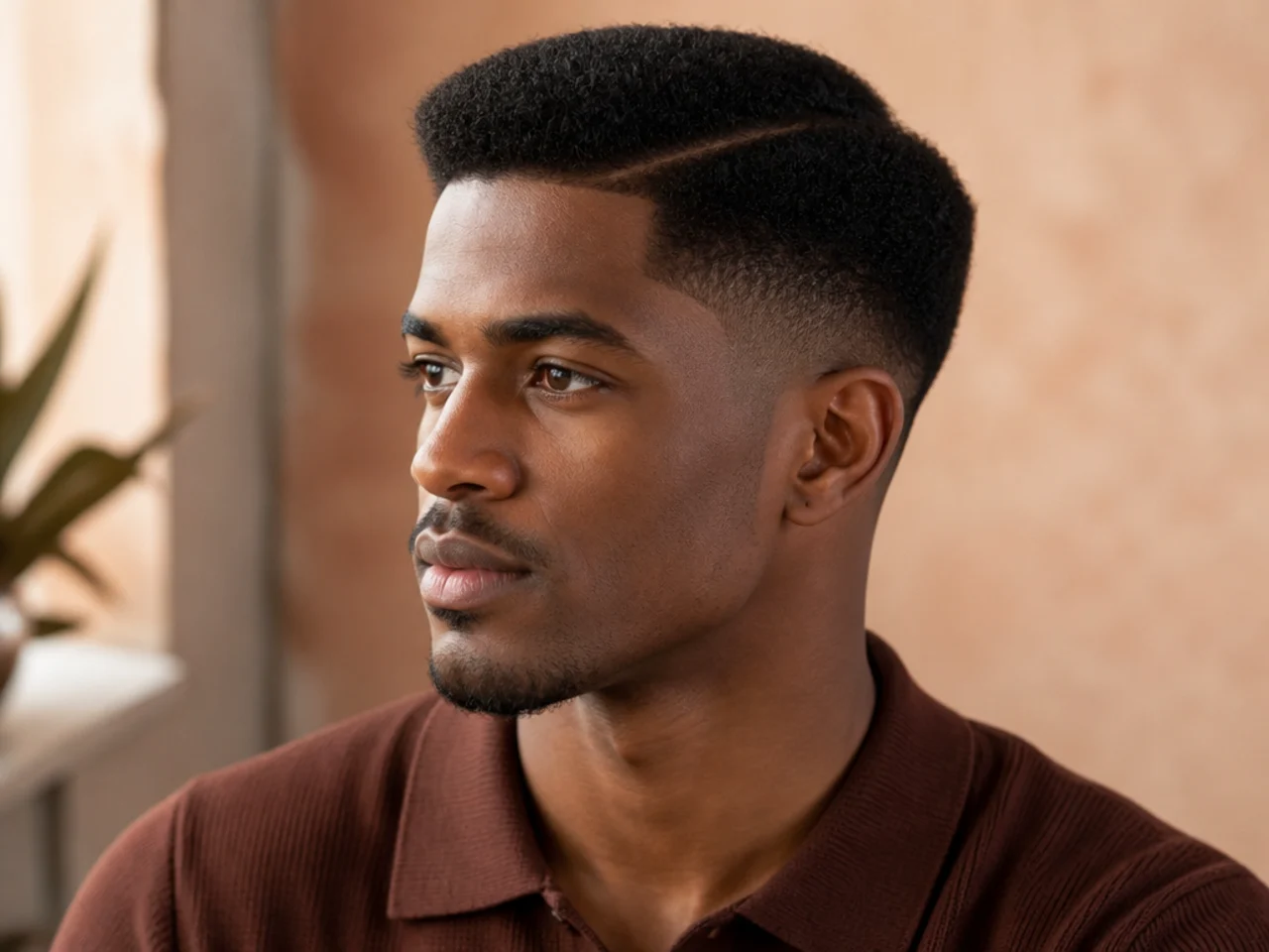 An ivy league haircut on 4C hair
