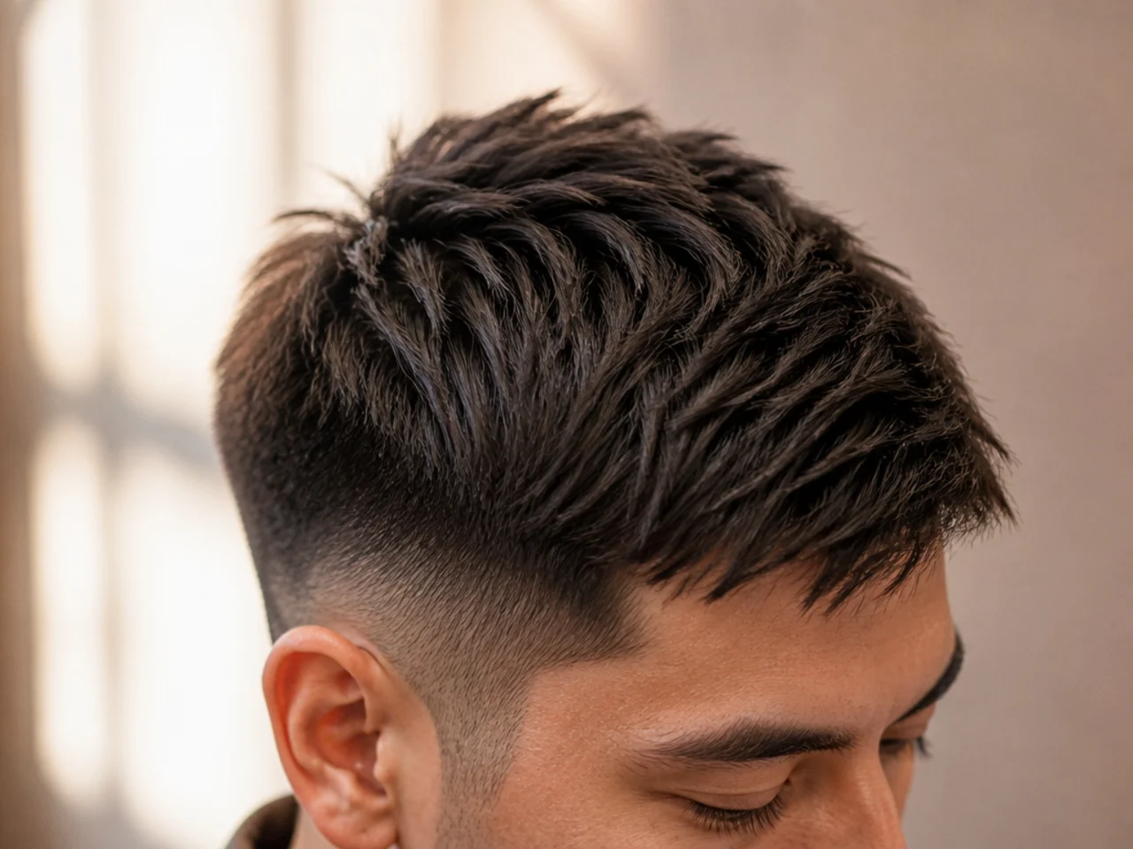 A point-cut textured ivy league