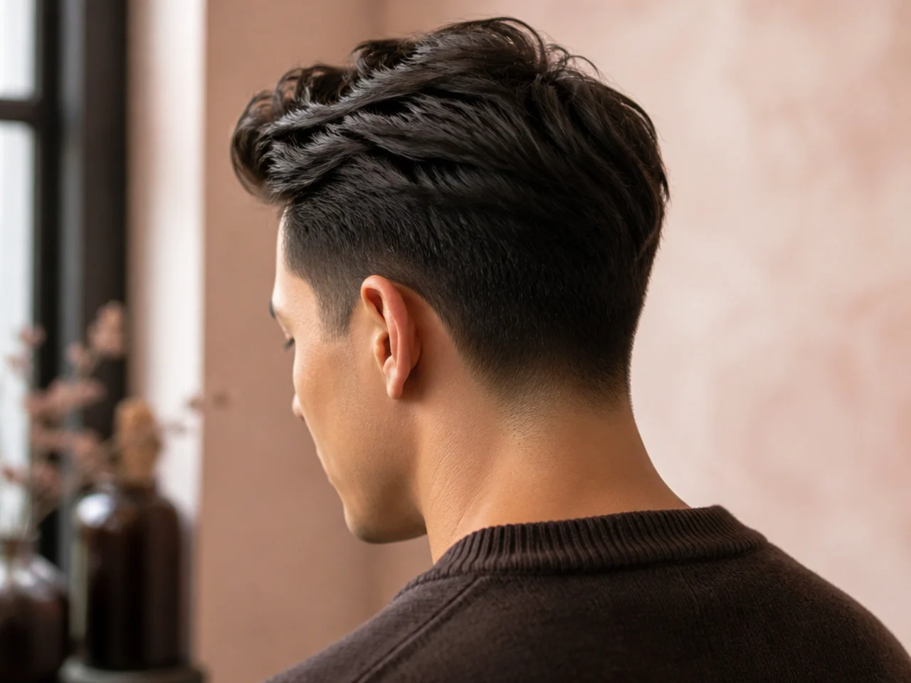An ivy league styled with sea salt spray