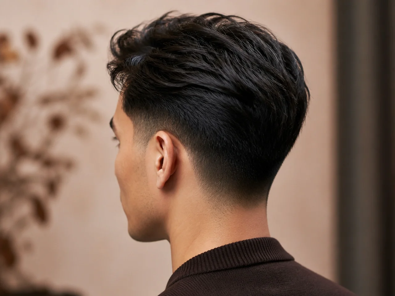 An ivy league with product applied over an unset part