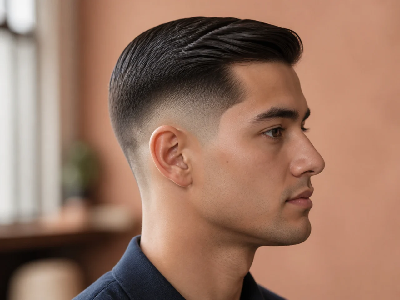 An ivy league flattened with a styling cream