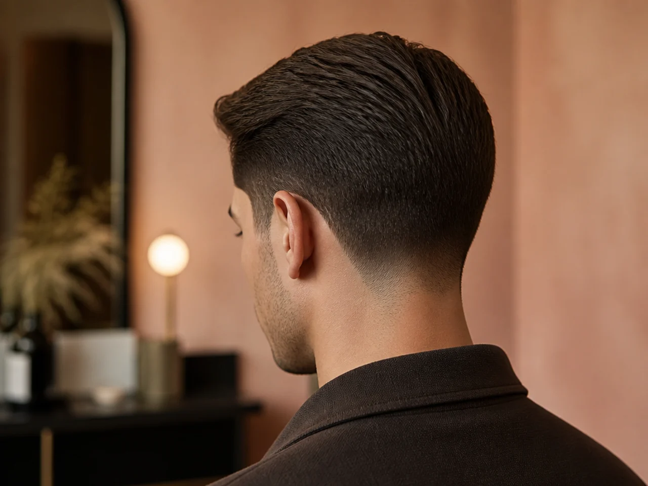 An ivy league taper with a tapered neckline