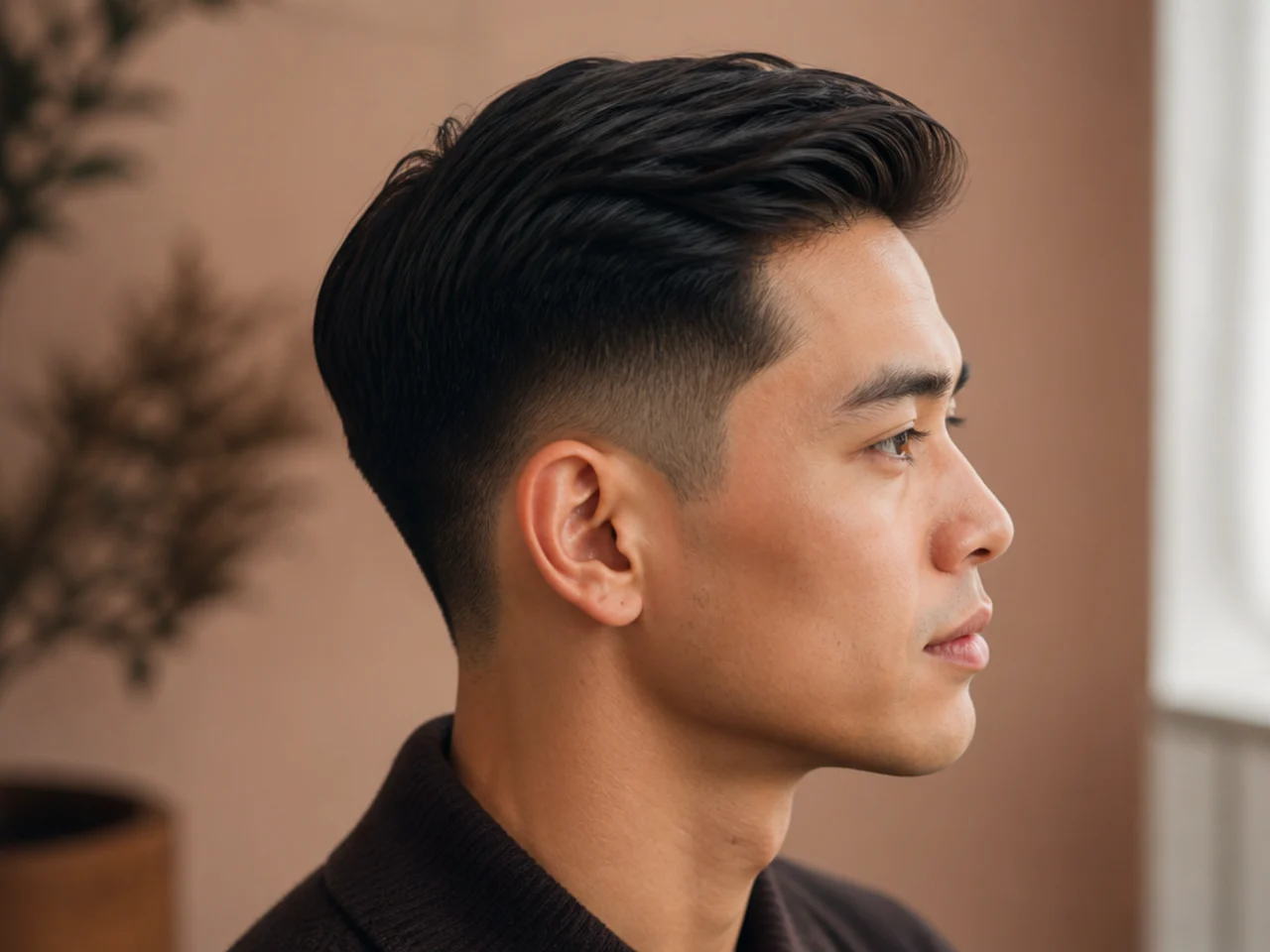 An ivy league taper on fine hair
