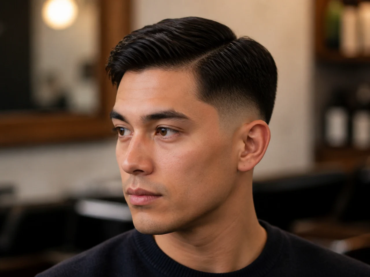 An ivy league haircut at a new barbershop