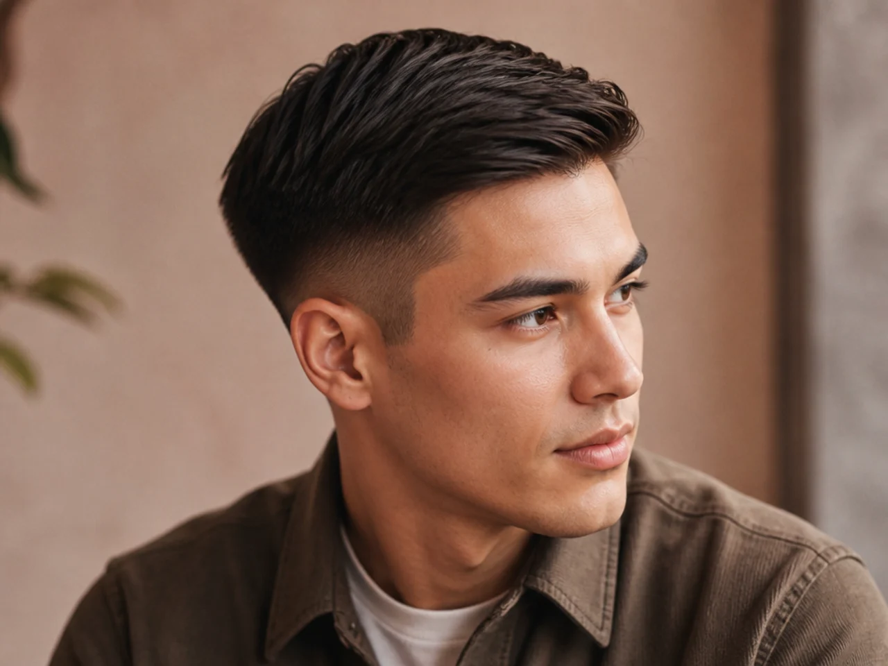 An ivy league with three inches of length on top