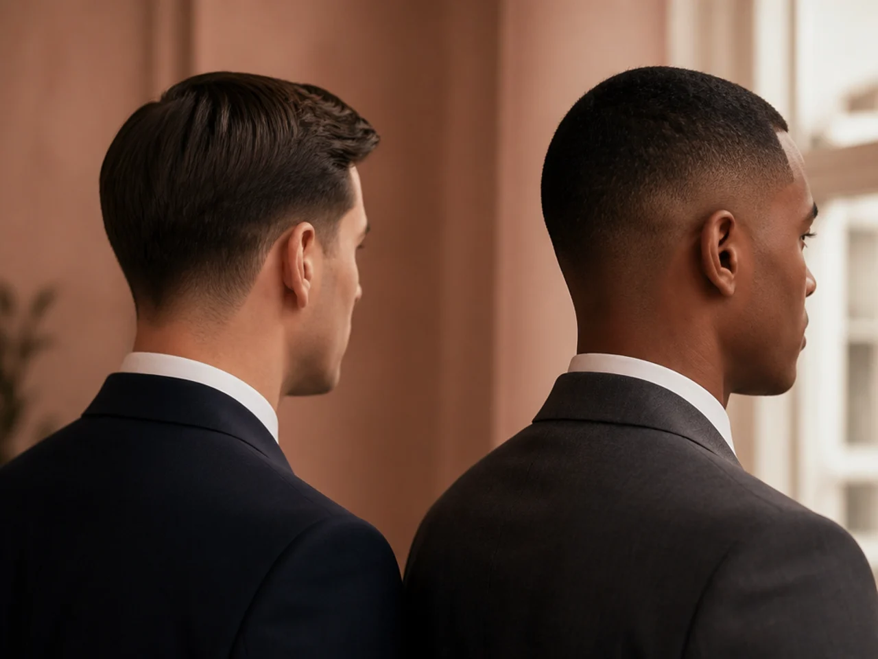 Both cuts compared in formal dress