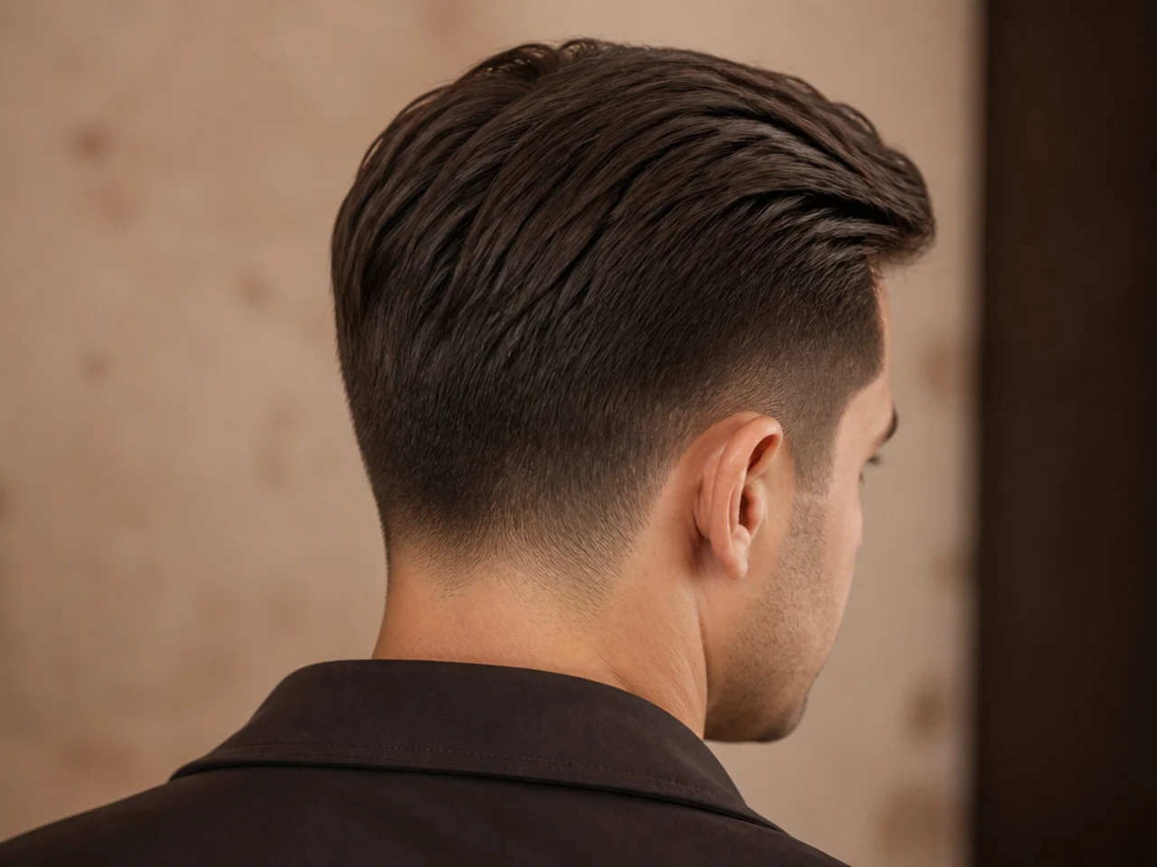 A top length caught between the two cuts