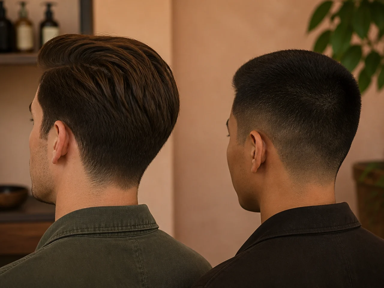 Both cuts shown five weeks after cutting
