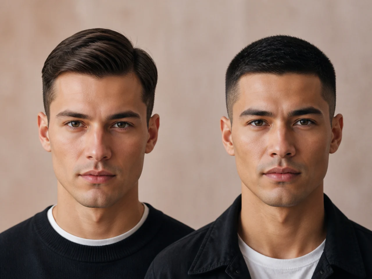 Both cuts compared on fine hair