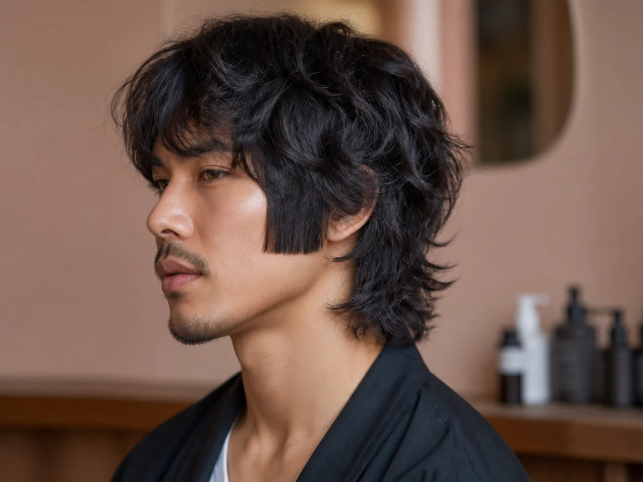 Eye-Catching Hime Cut for Wavy Hair