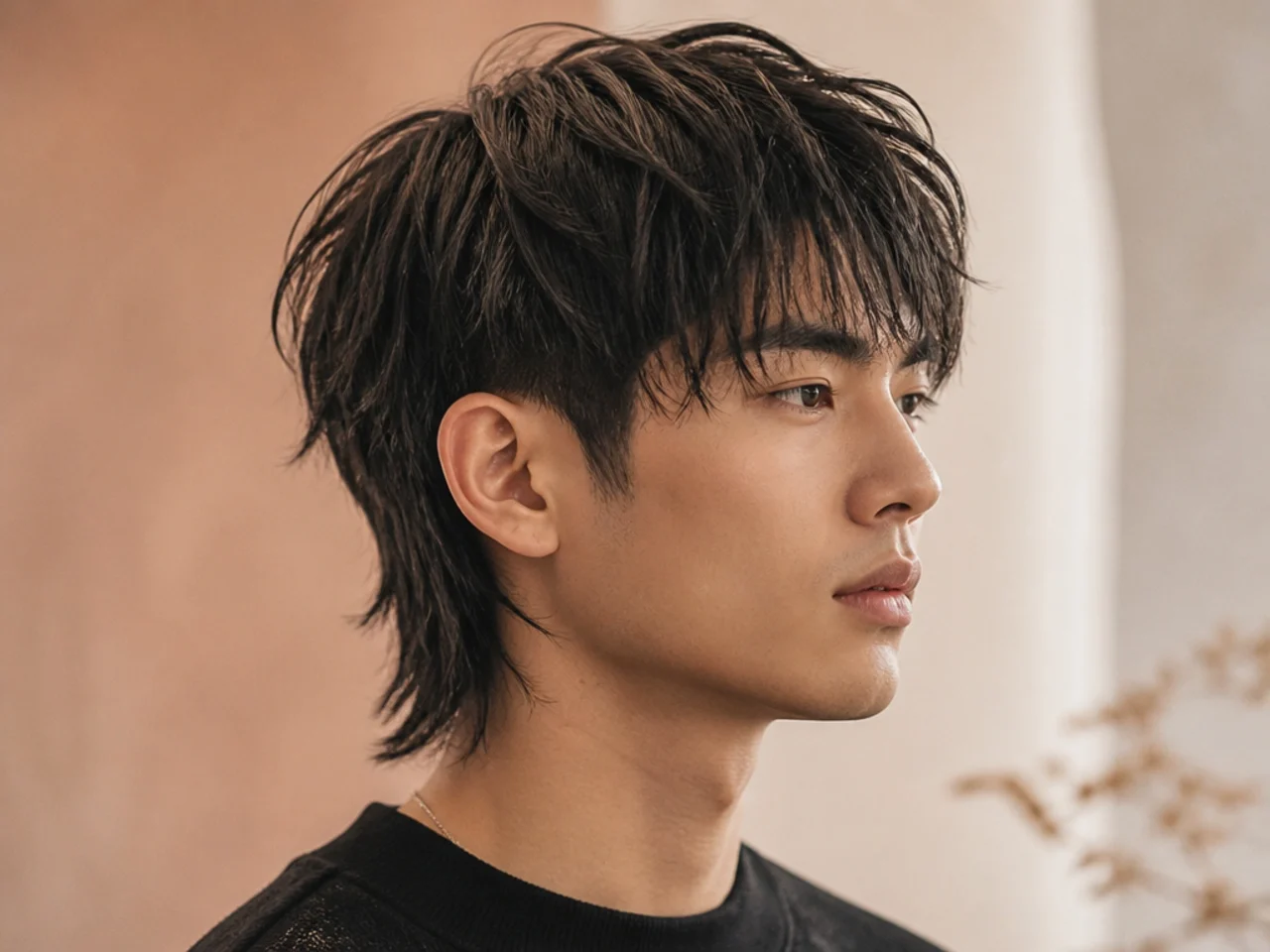 Textured Wolf Cut for Straight Hair