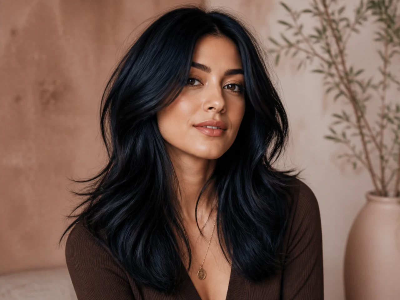 Blue-black hair