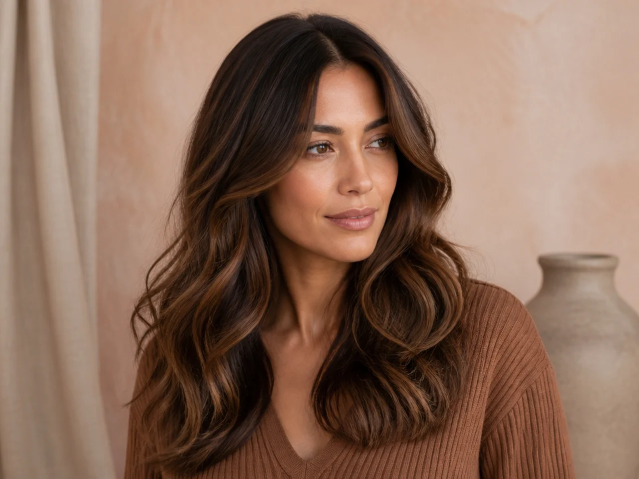 A finished warm brown colour