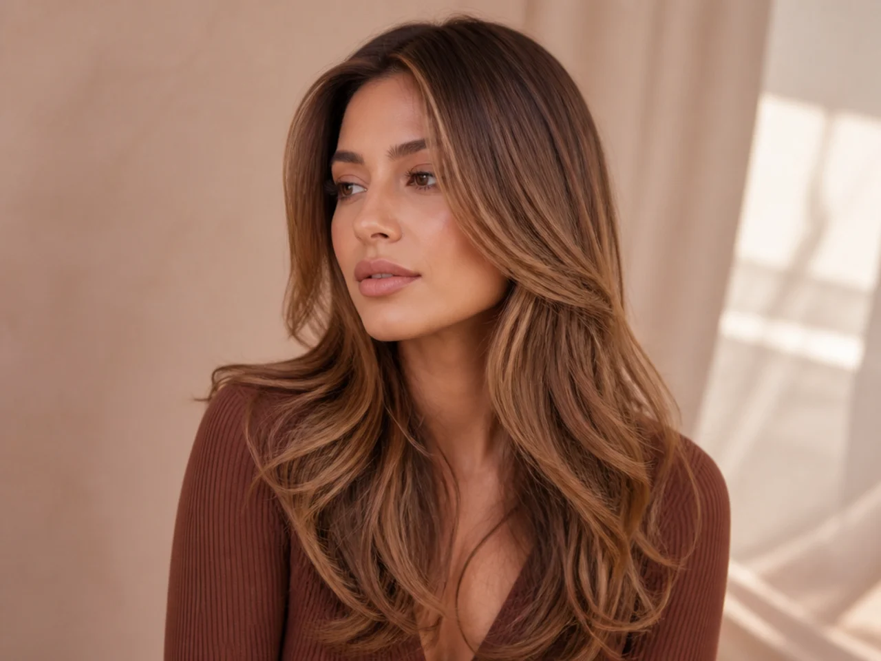 A toffee caramel tone