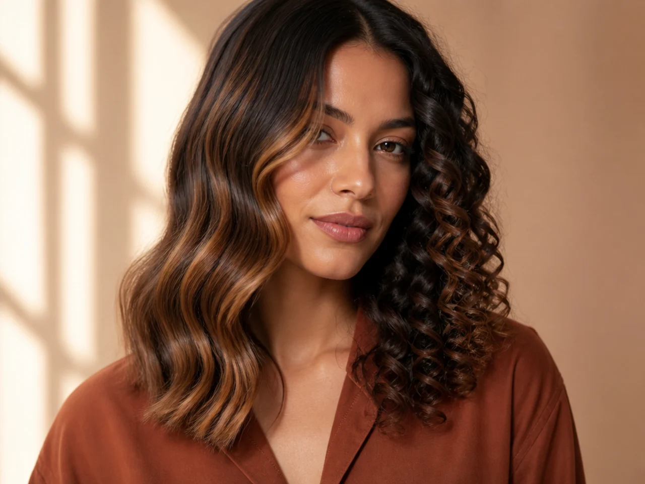 A mid-length S-bend with straight ends beside a full ringlet