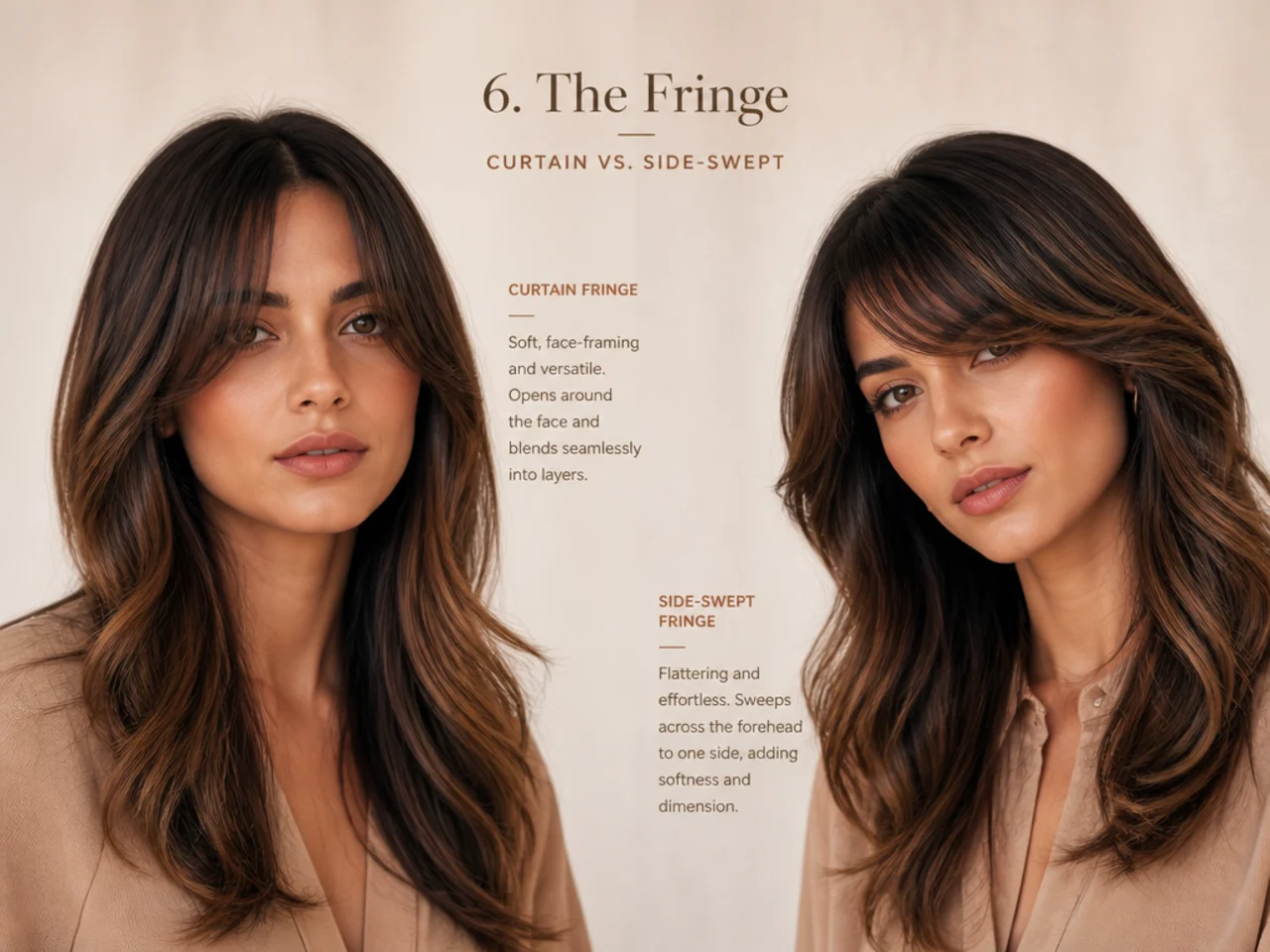 Curtain and side-swept fringes compared