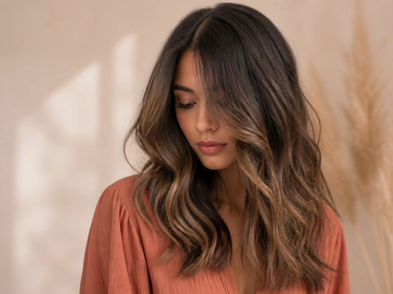 A root shadow with balayage