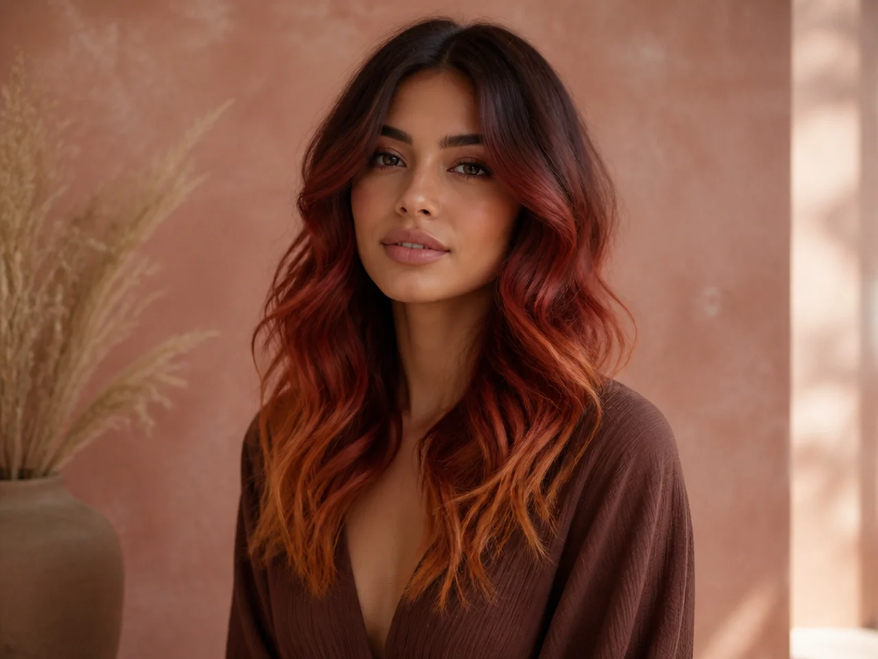 A red-to-gold ombré