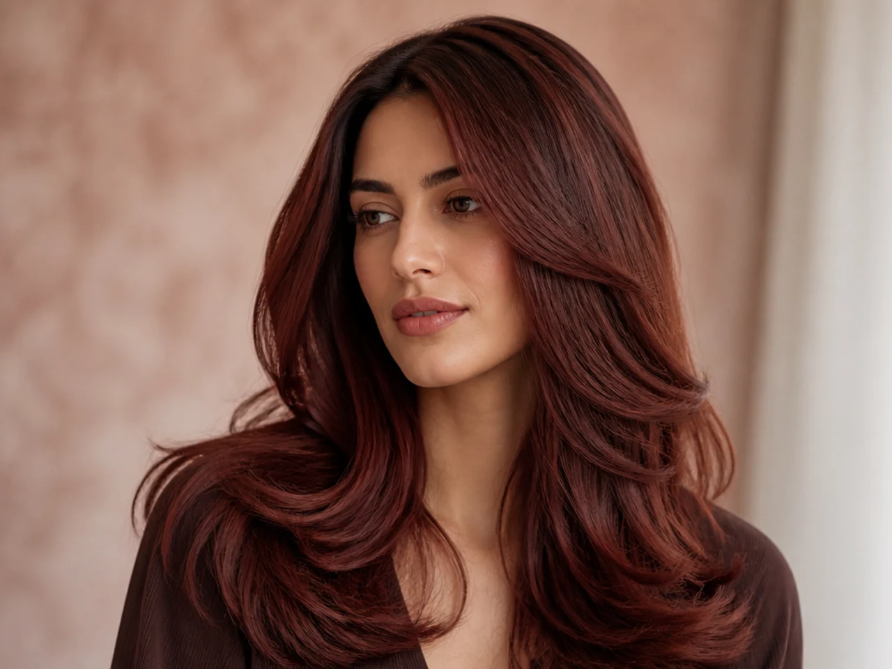 A mahogany shade