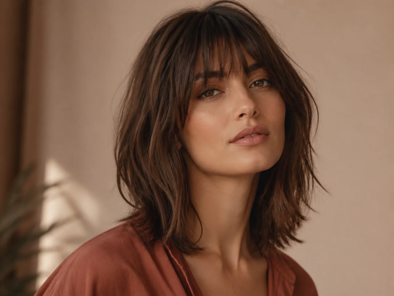 A lob worn with a fringe