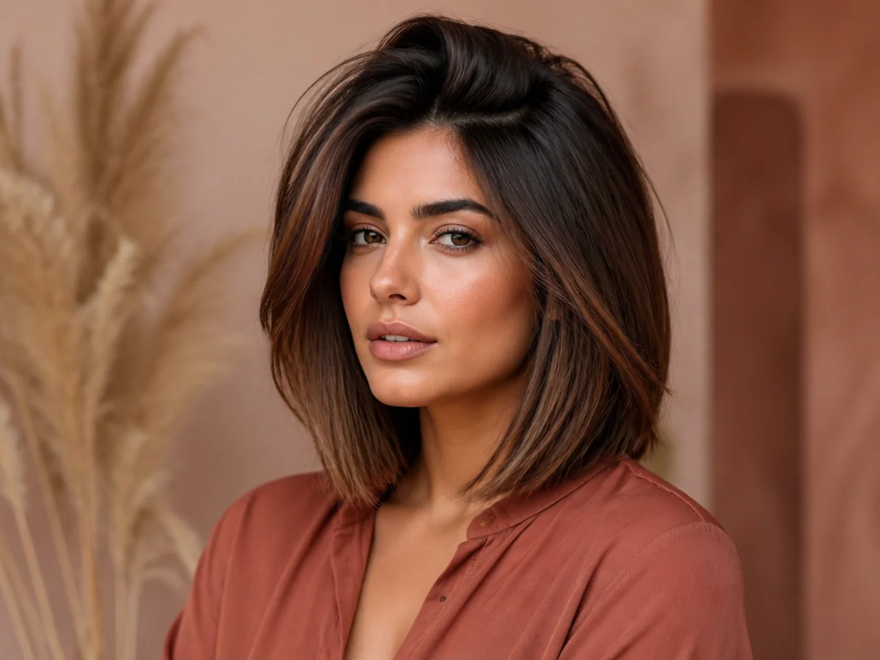 A lob with crown volume