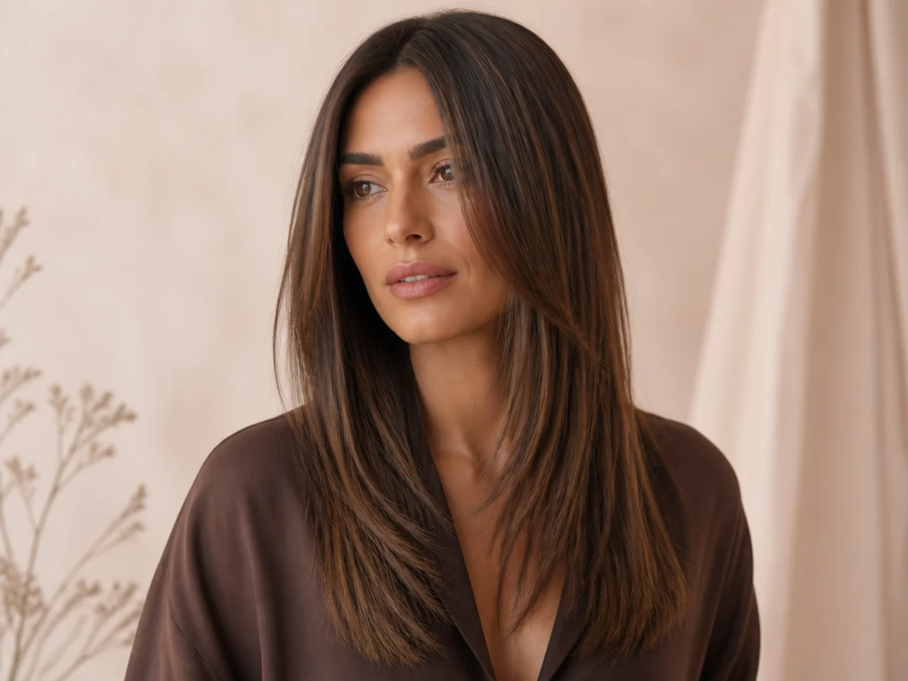 A finished sleek straight look