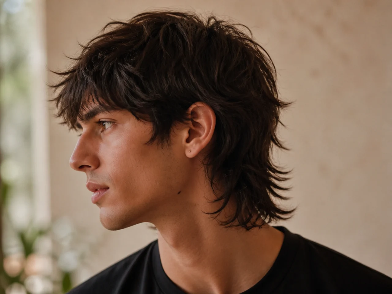 A choppy textured mullet with splintered ends