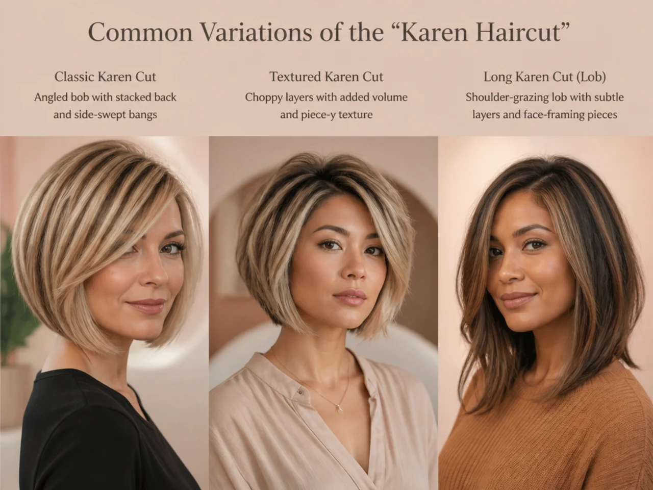Common Variations of the “Karen Haircut”
