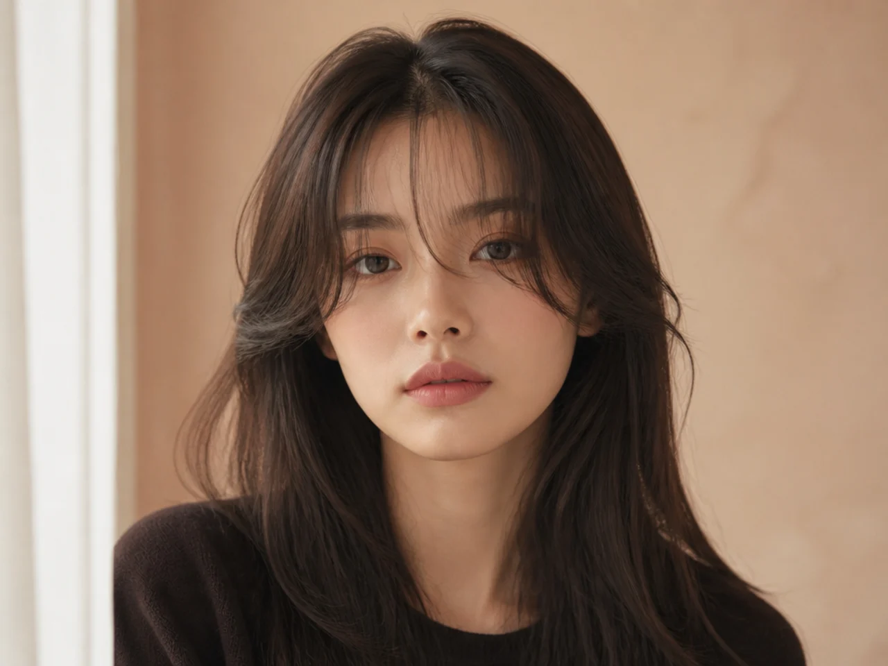 See-through bangs part-way through growing out