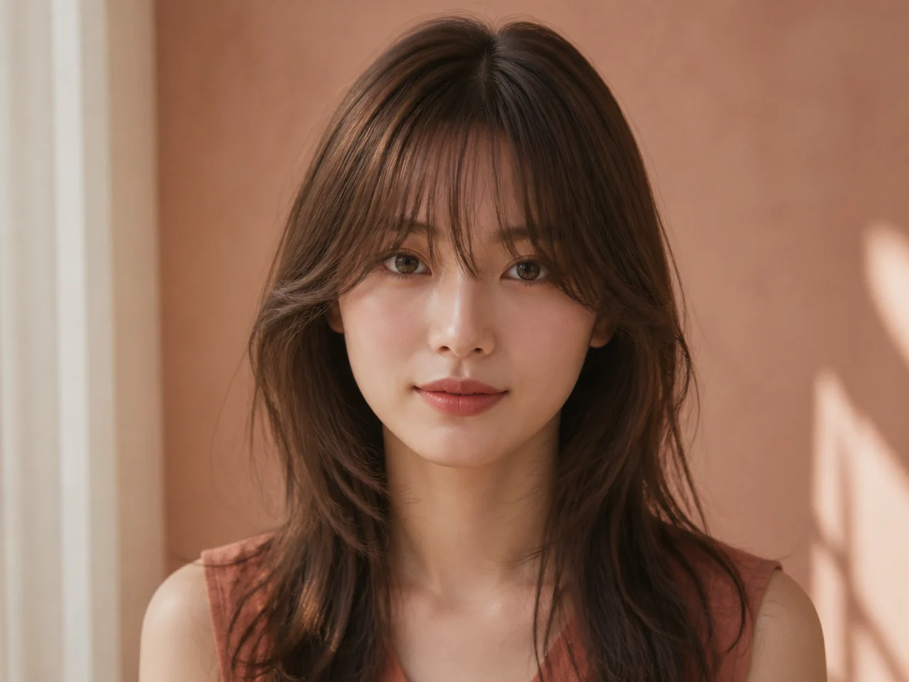Curtain bangs on fine hair