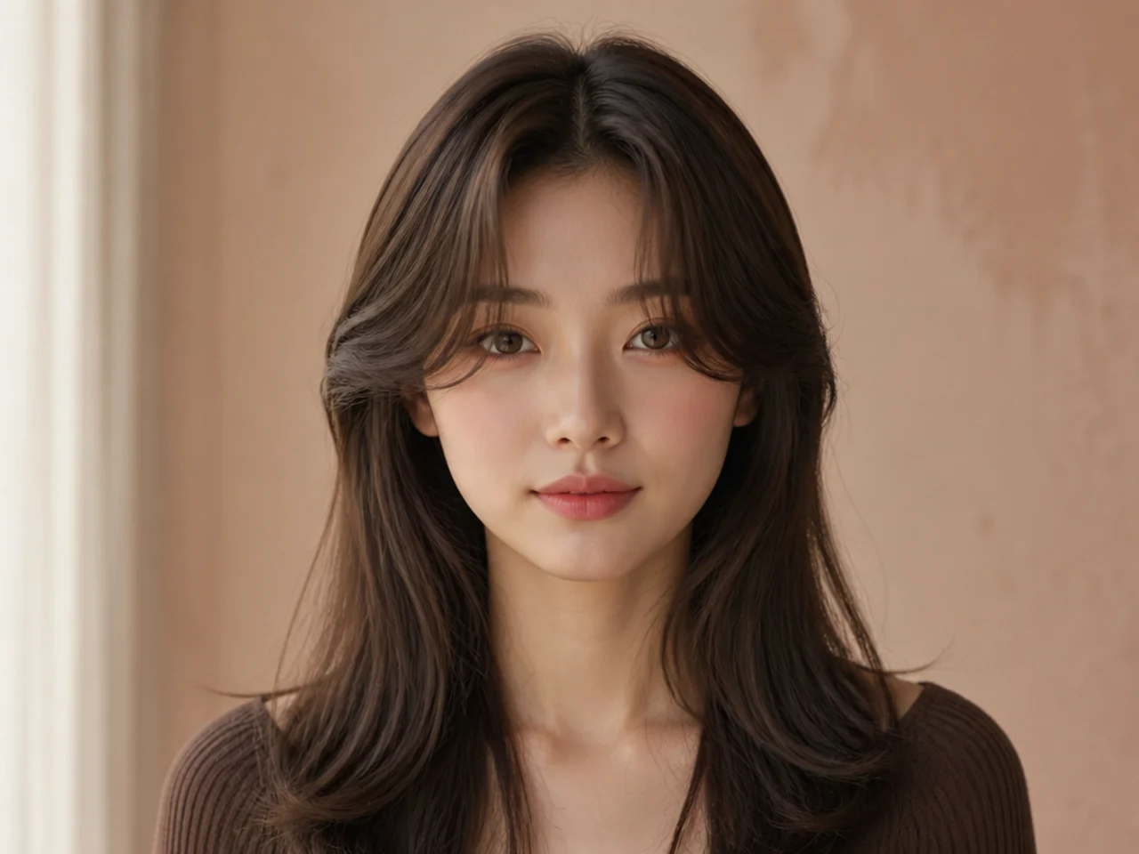 A section taken from behind the front hairline