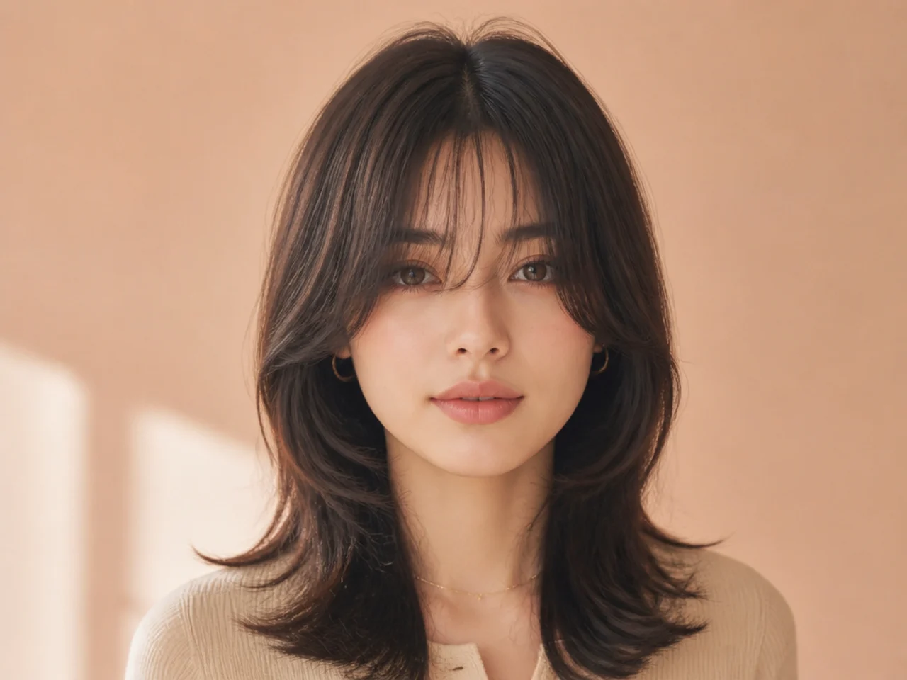 Framing cut to cheekbone height