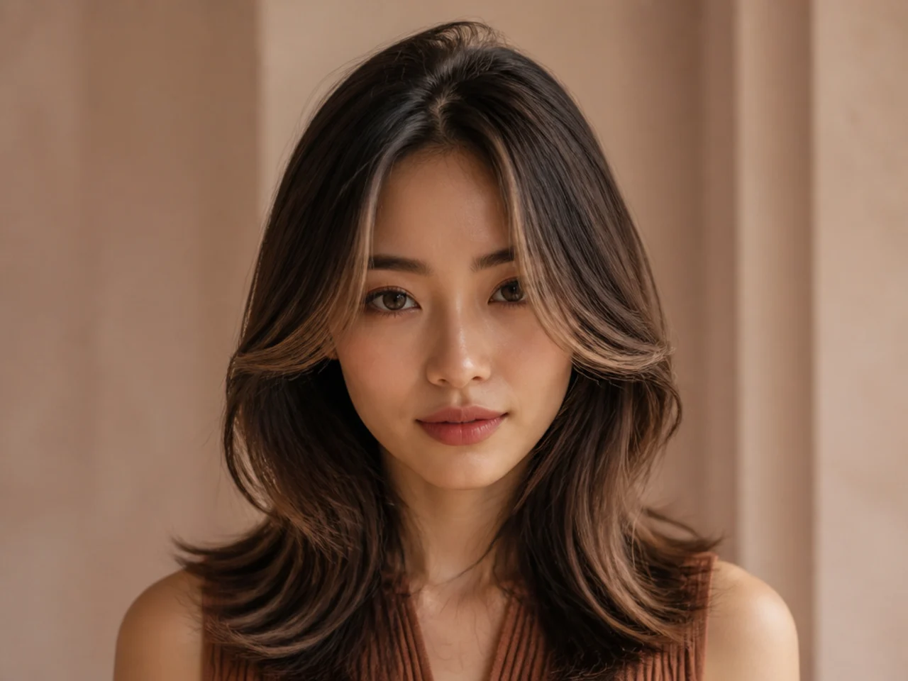Grown-out face-framing pieces