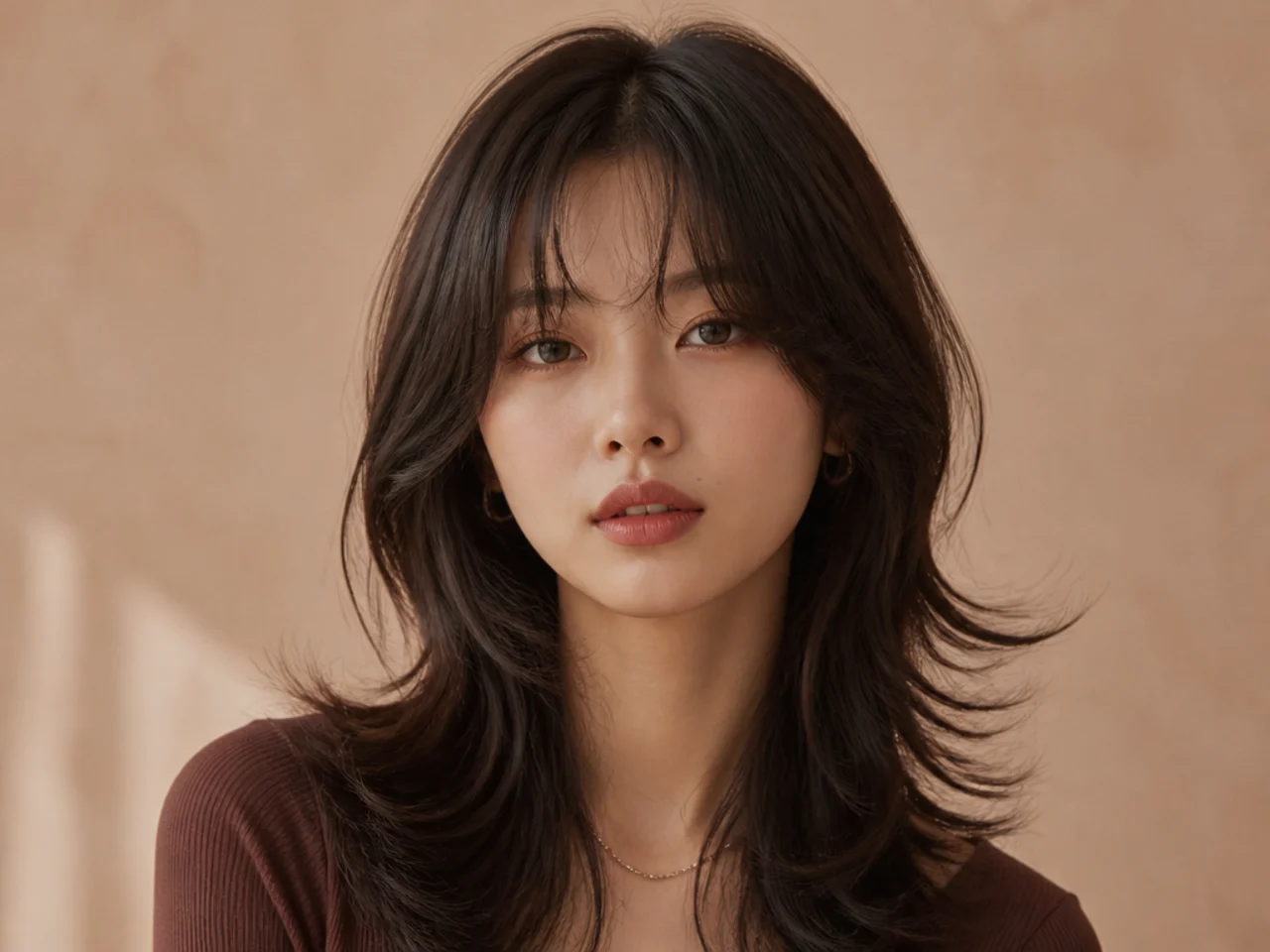 A Korean wolf cut