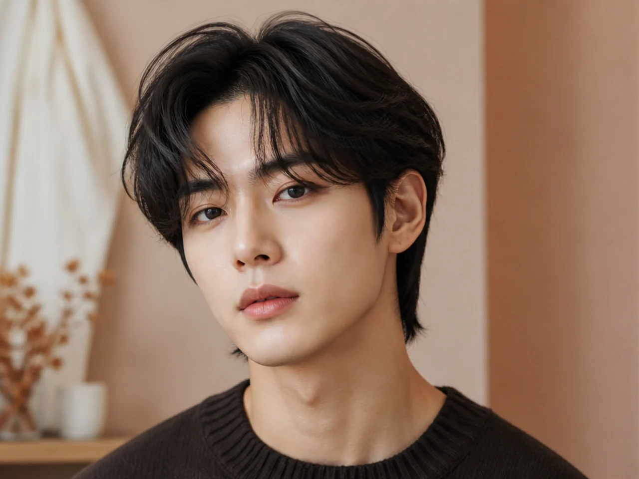 Korean Medium Haircut for Men