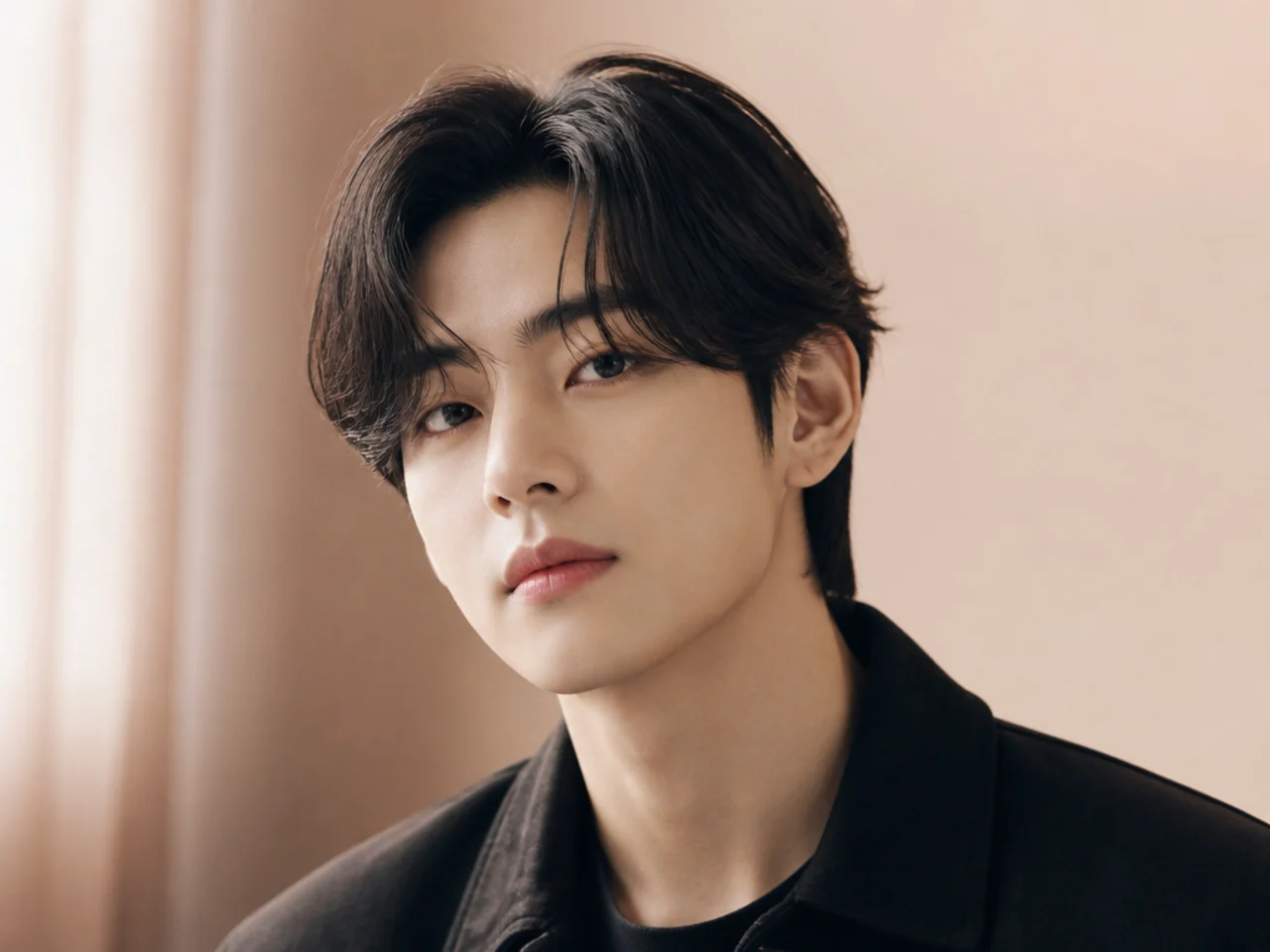 Middle Part Haircut for Men Korean