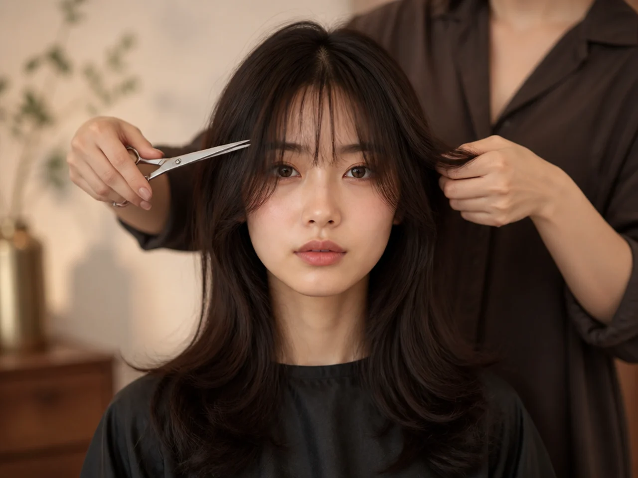 A trim in progress