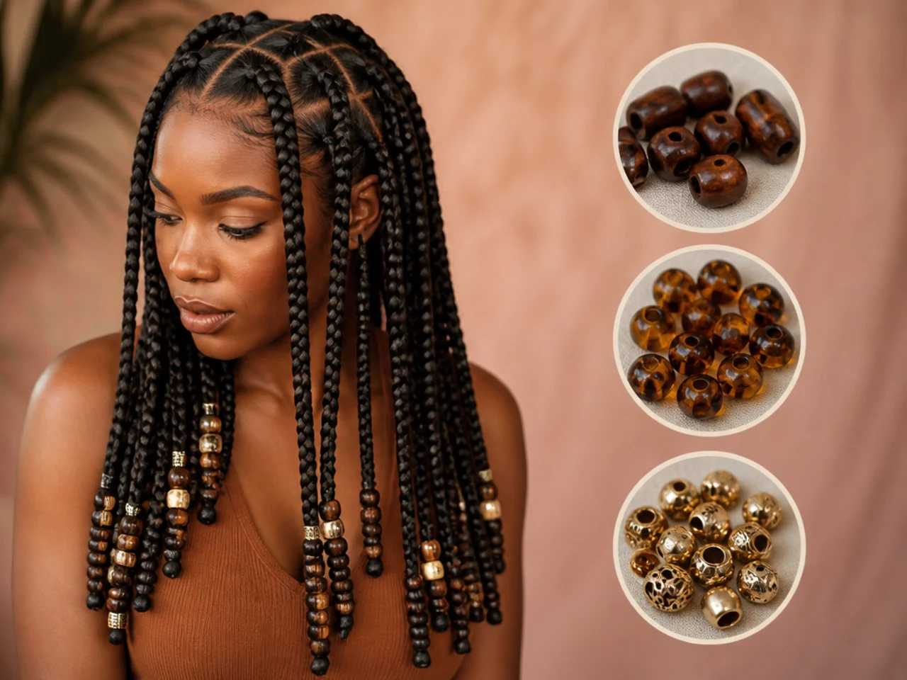 Wooden, glass and metal beads compared for weight